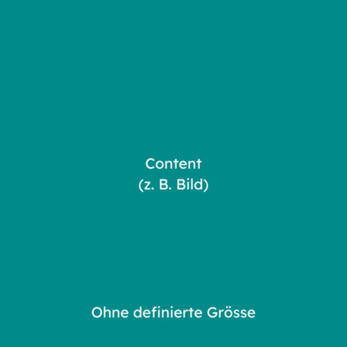 Das Bild veranschaulicht, wie sich die Content-Box verhält, wenn sie keine definierte Grösse hat.